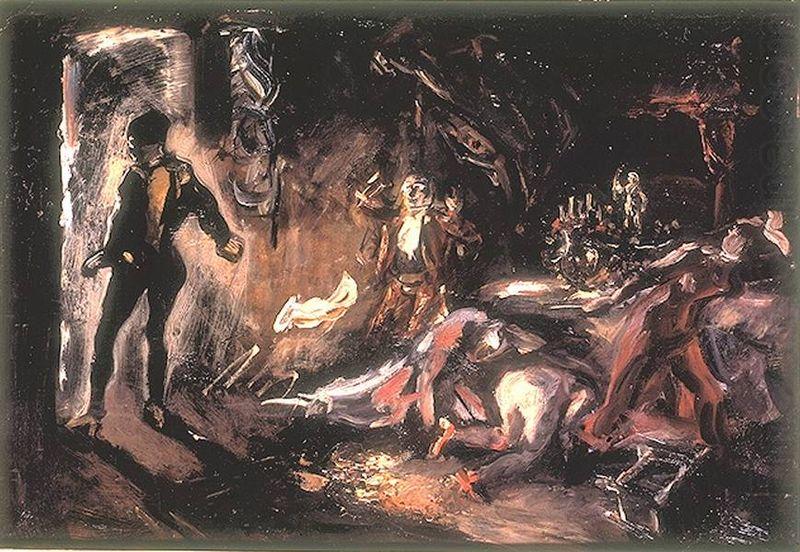Max Slevogt Don Giovannis Begegnung mit dem steinernen Gast china oil painting image